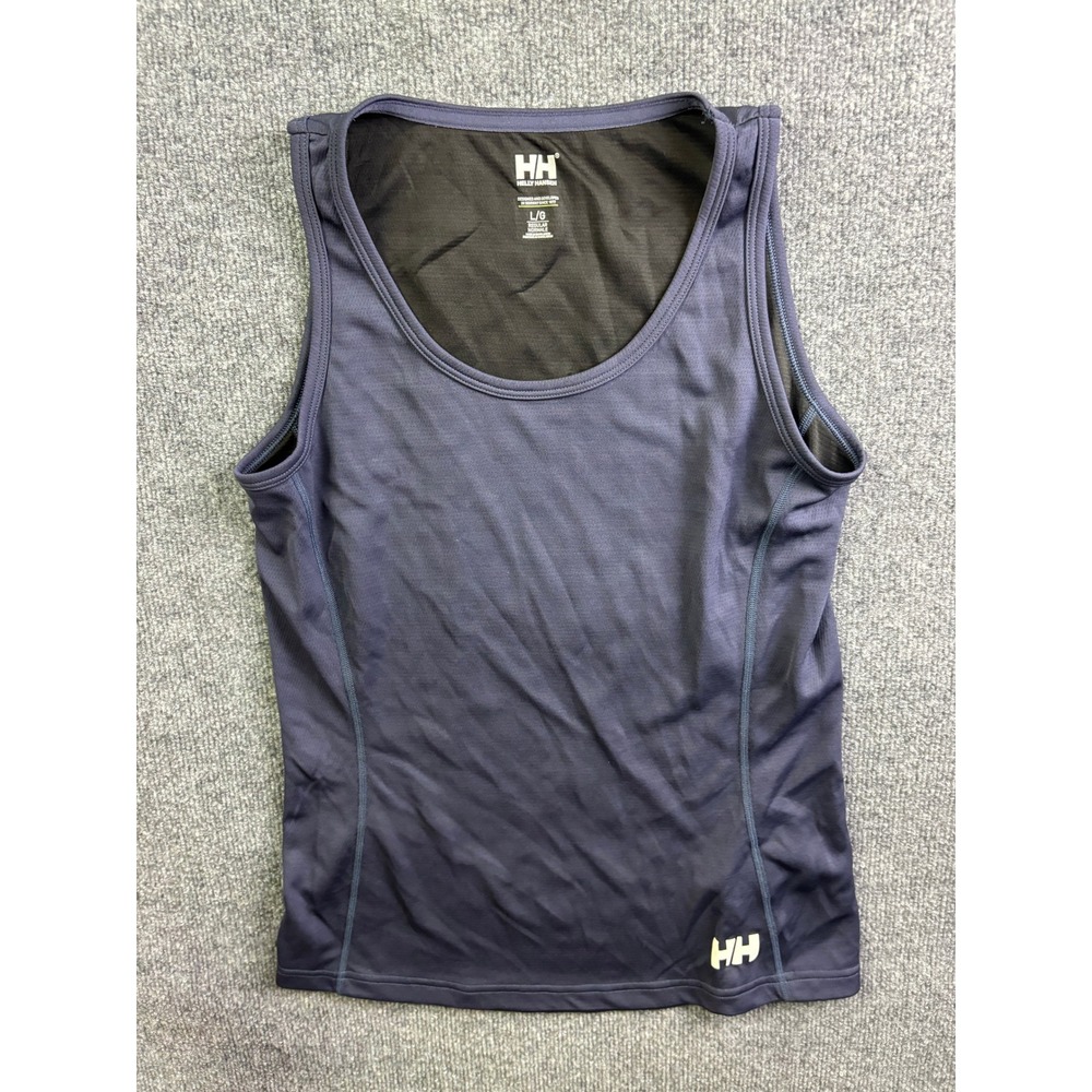 Helly Hansen Tank Top Womens Large Blue LIFA Base Layer Performance Athletic